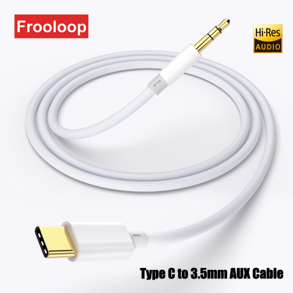 ประเภท C ถึง 3.5 มม.ชาย สายสัญญาณเสียง AUX Hi-Fi สเตอริโอ USB C ถึง AUX แจ็คอะแดปเตอร์หูฟัง