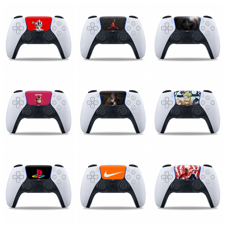 5PCS 70 สีทัชแพด PS5 Dualsense/Edge Remote Skin Decal Wrap สติกเกอร์ใช้งานร่วมกับ PlayStation 5 Dual