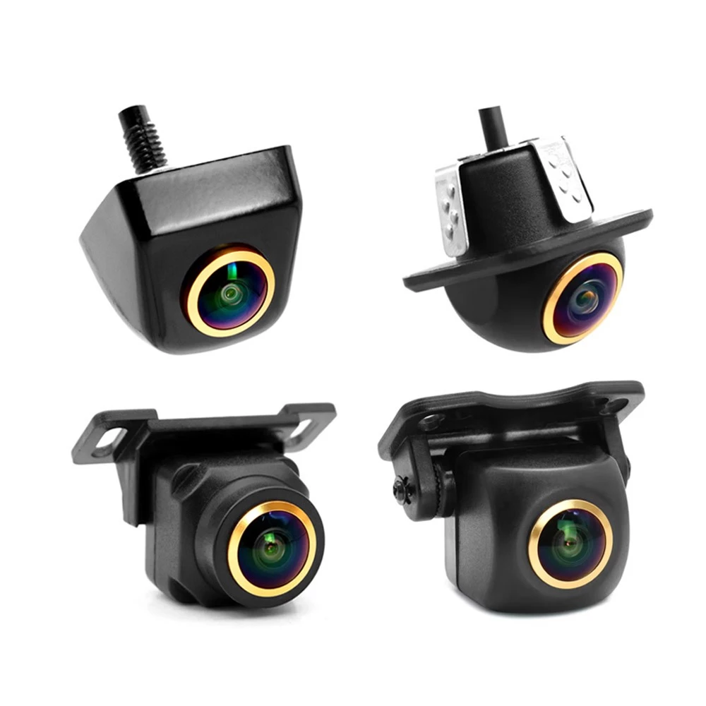 รถดูด้านหลังกล้อง 4K AHD CVBS 1080P HD กล้องย้อนกลับมุมกว้าง Night Vision Golden 180 Fisheye Len รถย้อนกลับกล้อง thumbnail 4
