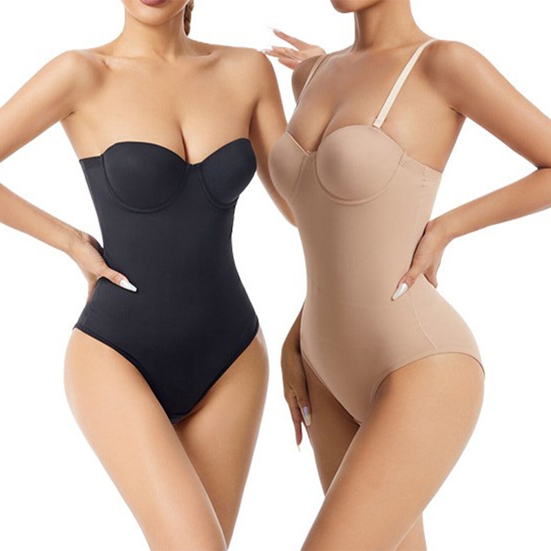 Seamless Shapewear บอดี้สูทกระชับสัดส่วนผู้หญิง One Piece Body Shaper แบน Tummy Corset