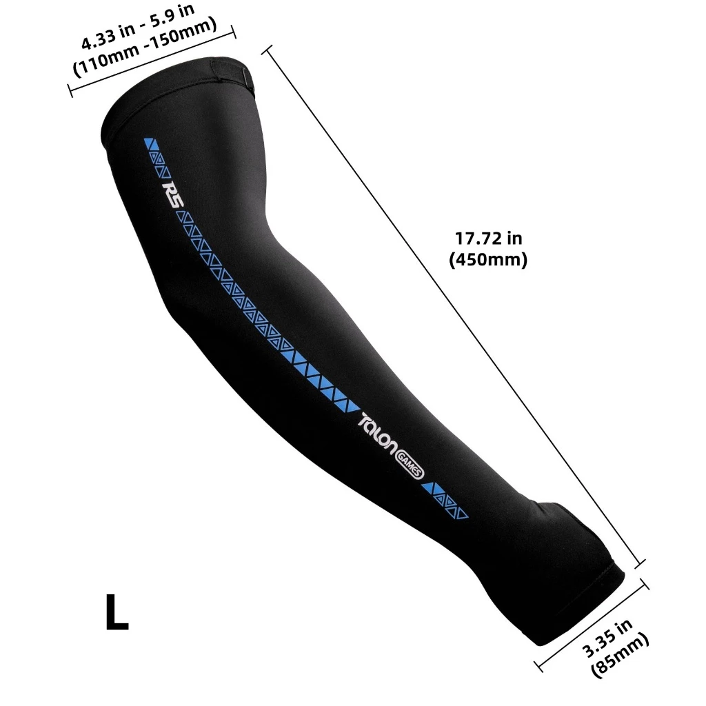 Talongames eSports ARM Sleeve,ลดการเสียดสีบนแผ่นรองเมาส์,ดูดซับเหงื่อ,แห้งเร็ว,ความรู้สึกเย็น,L