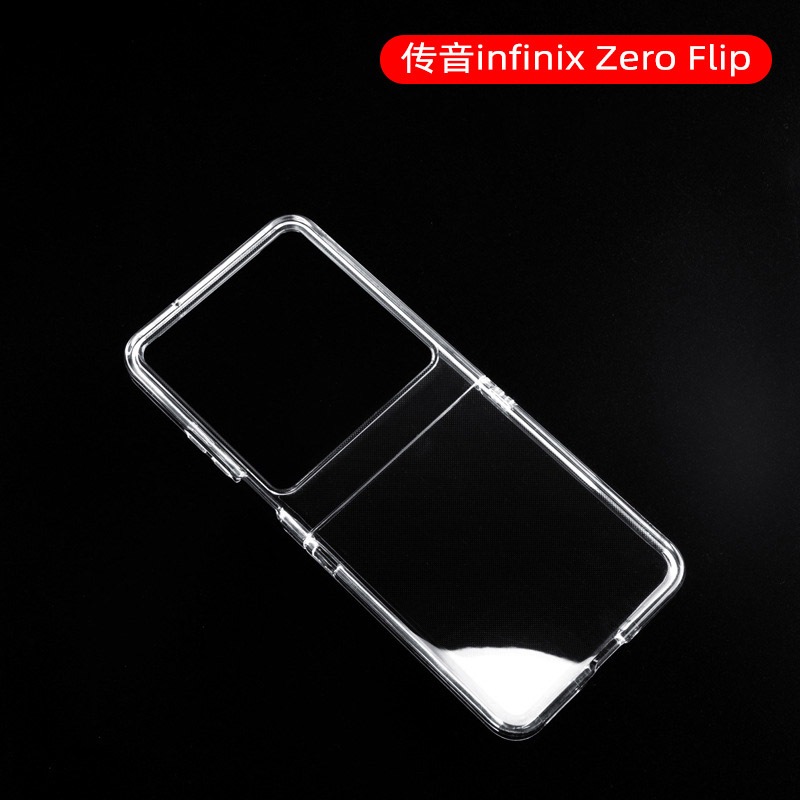 Infinixzeroflipปลอกสําหรับinfinix Zero Flip Tecno Phantom V Flip 2 ใสGlossy PCกันกระแทกฮาร์ดโทรศัพท์มือถือกรณีฝาครอบ