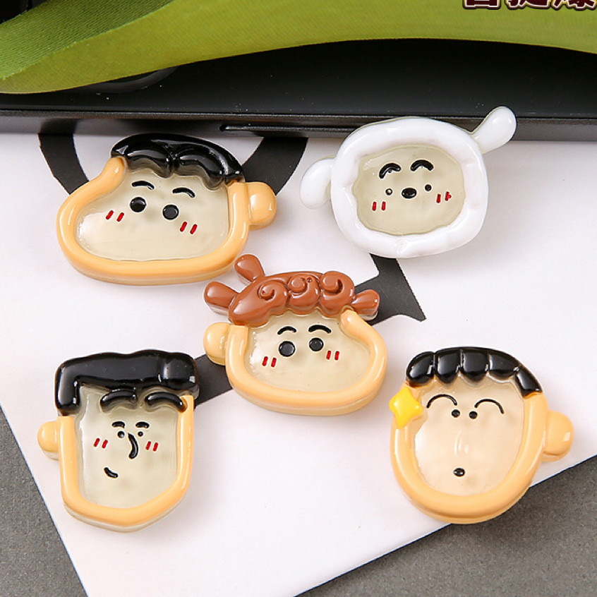 ขายร้อนglossy Crayon Shin-Chanการ์ตูนเรซิ่นอุปกรณ์เสริมDiyครีมกาวเคสโทรศัพท์Hairpinถ้วยน้ําPatchขายส่ง