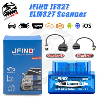 【Local Stock】สําหรับ Yamaha Honda JFIND JF327 OBD2 ELM327 เค…