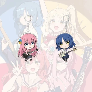 พวงกุญแจอะคริลิค Bocchi The Rock การ์ตูนน่ารักกระเป๋าตกแต่งกระเป๋านักเรียนจี้ขนาดเล็กของขวัญ Key Ring