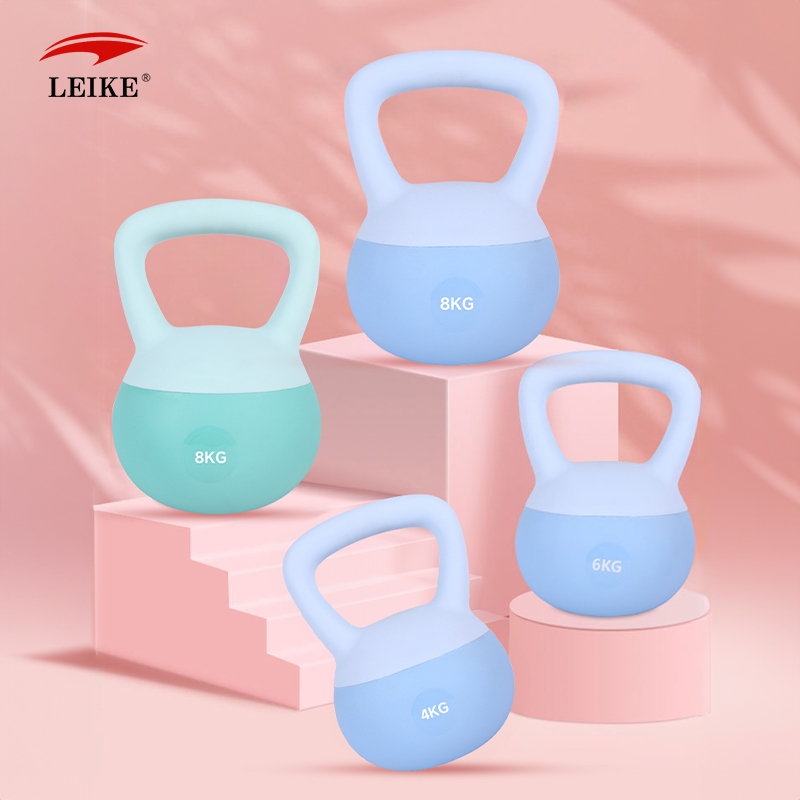 Leikefitness เคตเทิลเบล4/6/8kgลูกตุ้มน้ำหนัก ลูกตุ้มยกน้ำหนัก ดับเบลผู้ชาย ดัมเบลหูหิ้ว เวท