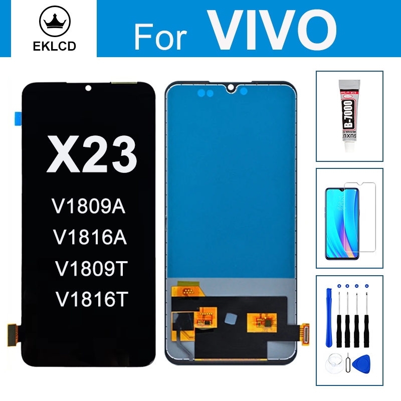 สําหรับ Vivo X23 V1809A V1816T จอแสดงผล LCD Touch Screen Digitizer Assembly โทรศัพท์มือถืออะไหล่ซ่อม
