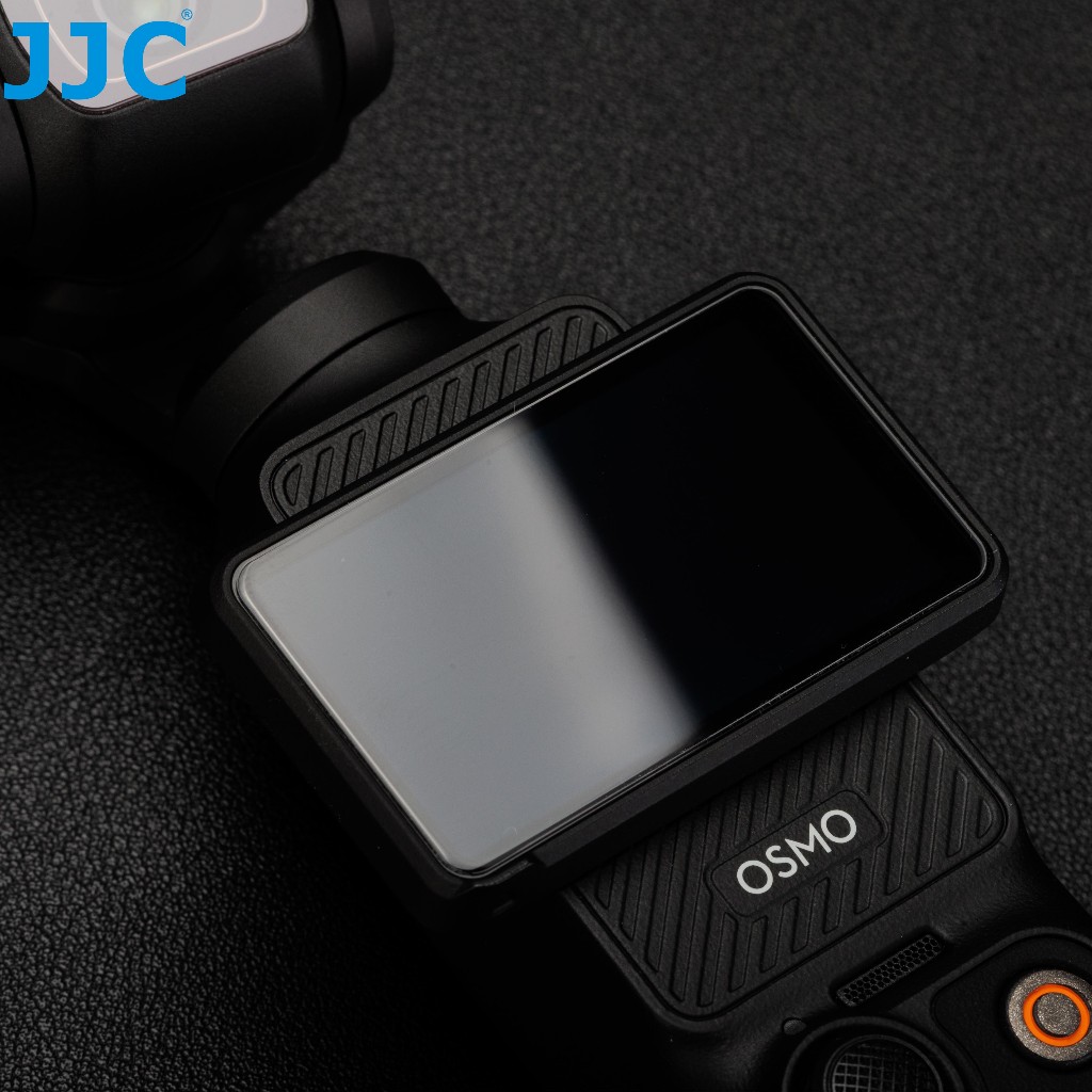 JJC ฟิล์มกระจกนิรภัยกันรอยหน้าจอ (2 ชิ้น) สําหรับกล้อง DJI Osmo Pocket 3