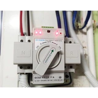 (ส่งฟรี) ATS สวิตซ์จ่ายไฟคู่อัตโนมัติ 2P 63A สวิตซ์จ่ายไฟ ATS สวิตซ์จ่ายไฟคู่อัตโนมัติ 2P 63A ฟังก์ชั่นป้องกันครบชุด รวมสั้น ci
