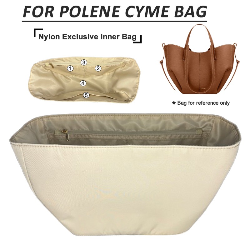 ไนลอนใส่กระเป๋าสําหรับ Polene Cyme กระเป๋ากระเป๋าเก็บเครื่องสําอางไนลอน Liner Storage และ Organization Anti-การเปลี่ยนรูปกระเป๋าสนับสนุน