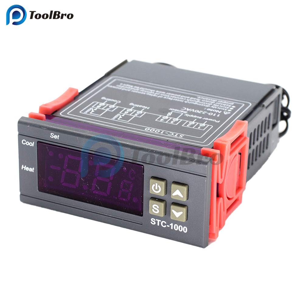 เครื่องควบคุมอุณหภูมิอิเล็กทรอนิกส์ STC-1000 220V-10A