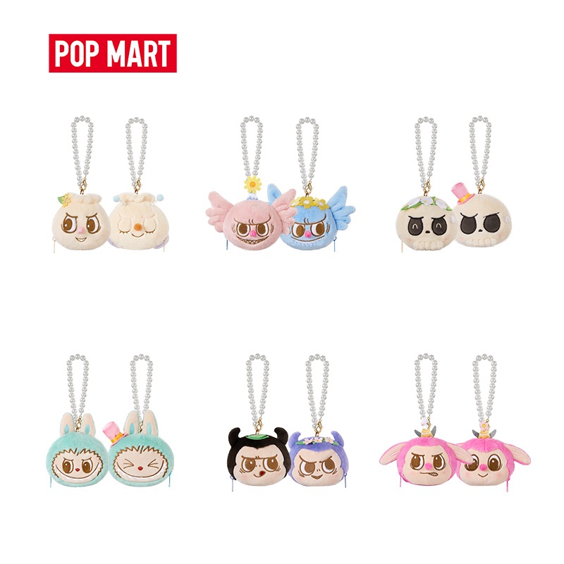 Pop MART THE MONSTERS Party Series-Reversible Plush Toy Blind Box (ทั้งชุด)
