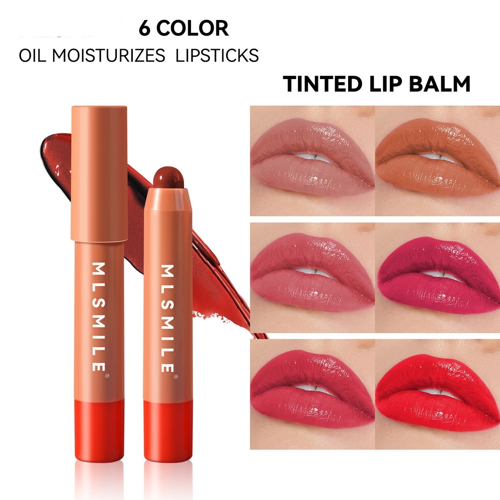6 สี Lip Cheek Dual-ใช้ลิปสติกปากกายาวนานสี Development Moisturizing ลิปสติก Li
