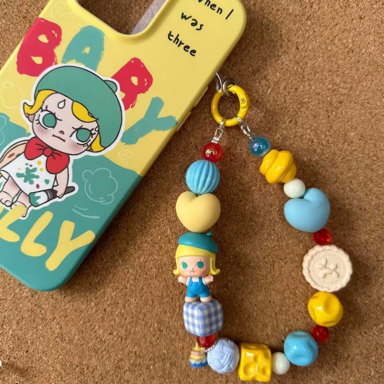 ของแท้ Popbean Molly Popbean Molly กระเป๋าโซ่โทรศัพท์มือถือที่สวยงามสุดแขวนของขวัญสาว