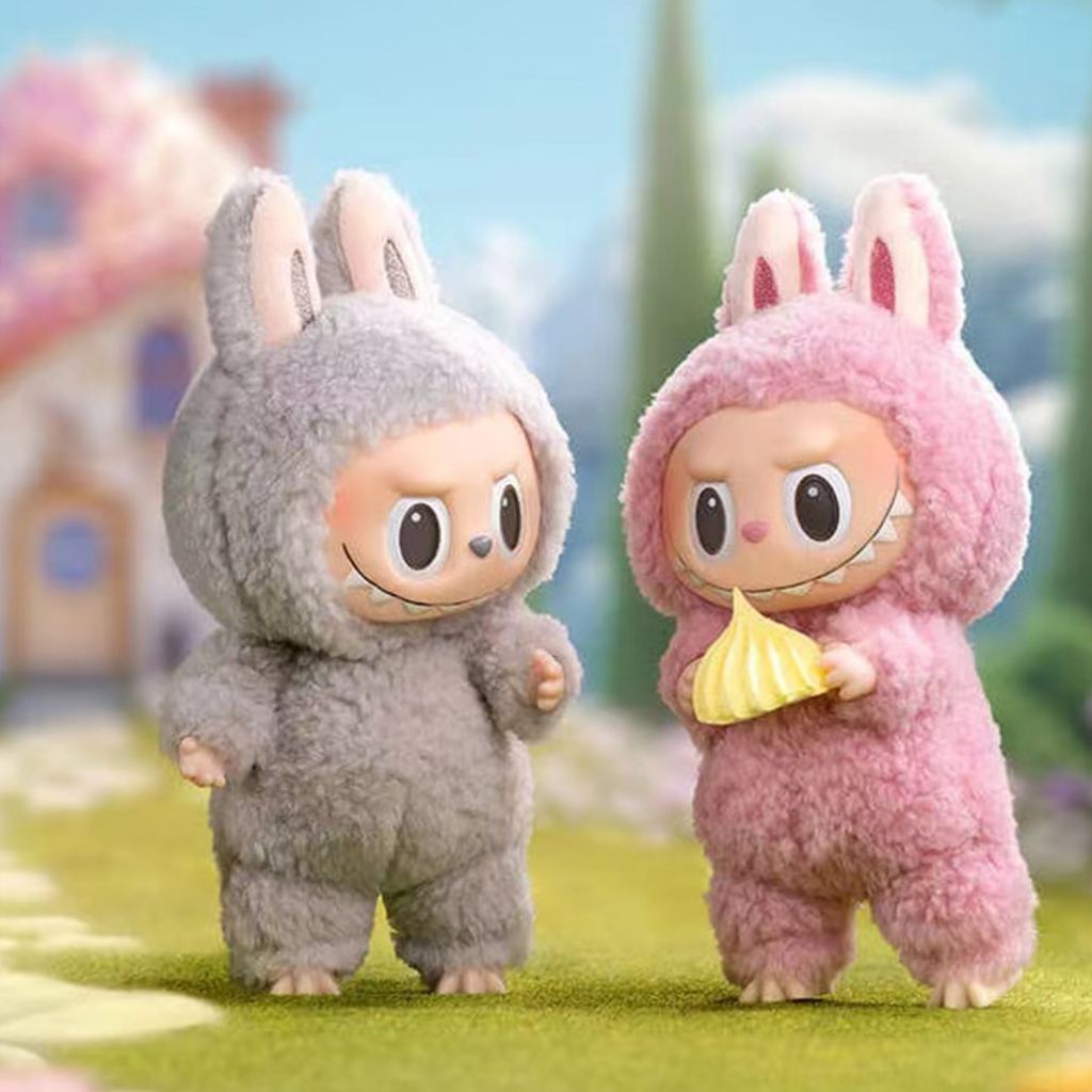 Labubu น่าตื่นเต้น Macaron Series กล่องตาบอดตุ๊กตาพวงกุญแจตัวเลขน่ารักตุ๊กตาทํามือของขวัญสําหรับเพื่อน