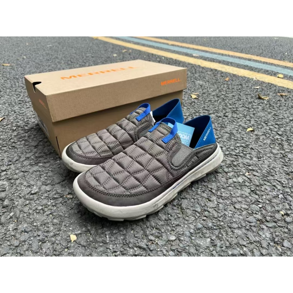 Merrell รองเท้าผู้ชาย HUT MOC 2 Light slip-on casual รองเท้าผู้หญิงรองเท้ากลางแจ้ง Camp รองเท้ารองเท