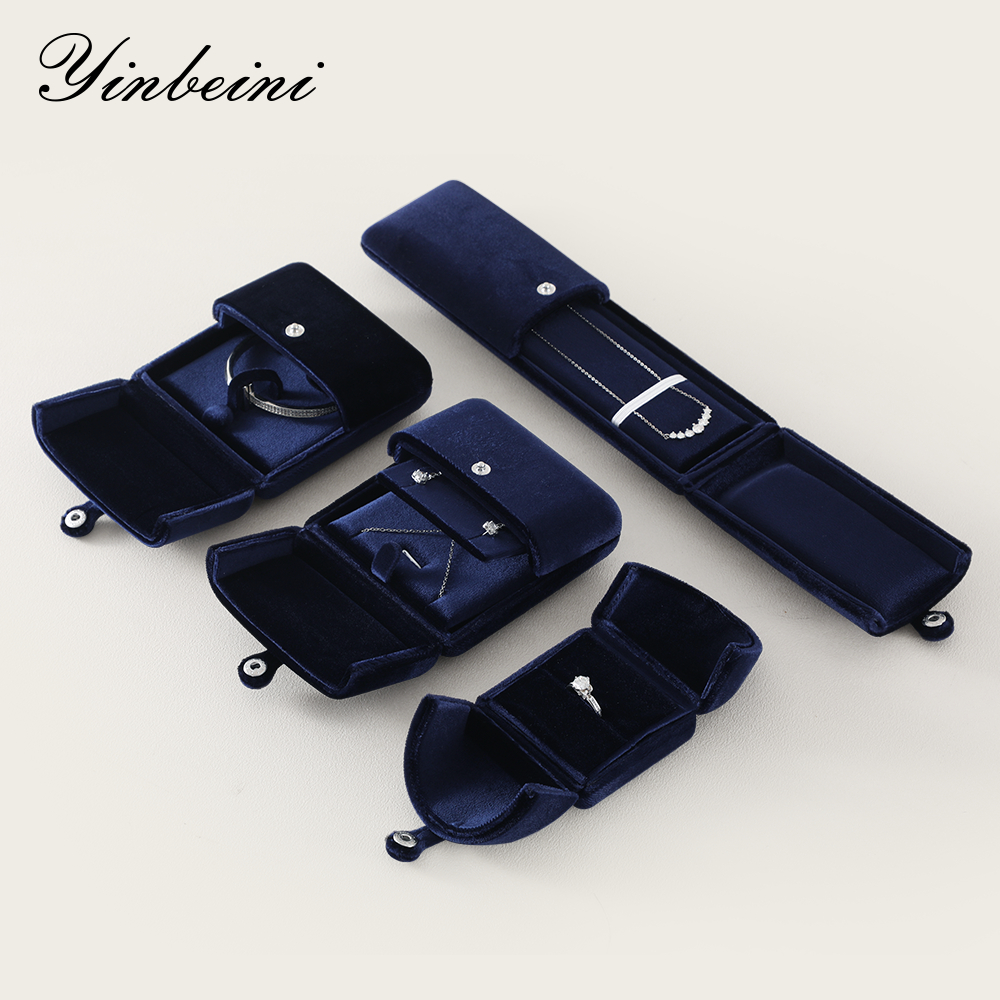 Yinbeini กล่องแหวนแต่งงาน ต่างหูสร้อยคอสร้อยข้อมือจี้กล่องเก็บ ออแกไนเซอร์เครื่องประดับ H028