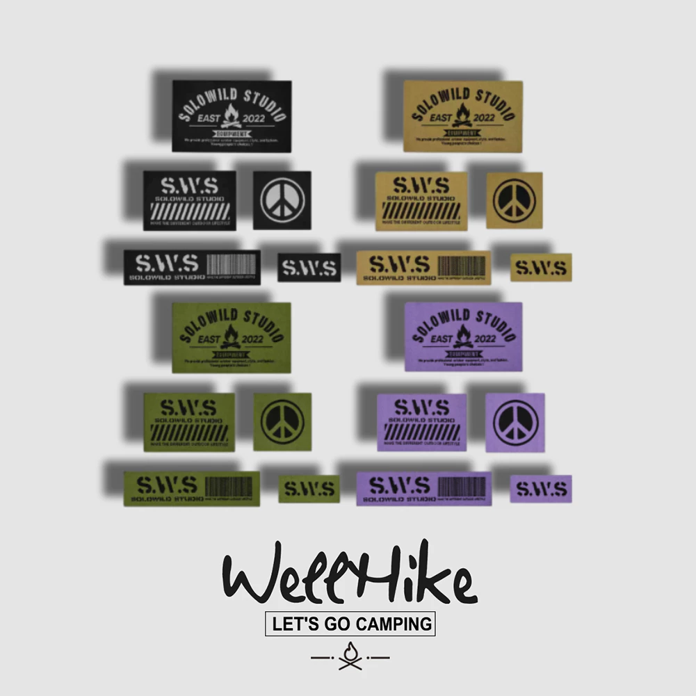 Wellhike ป้ายติดหมวกและเสื้อสำหรับแคมป์ปิ้ง