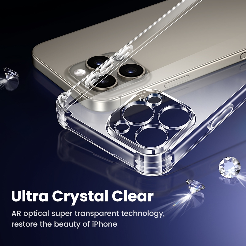 Ugreen เคส iPhone สําหรับ iPhone 16 Pro Max เคสกันกระแทกแบบใสแบบใสเคสใสเคสโทรศัพท์ ราคา ถูกที่สุด ดีลบีเคเค แกลเลอรีภาพที่ 5