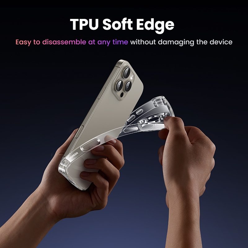Ugreen เคส iPhone สําหรับ iPhone 16 Pro Max เคสกันกระแทกแบบใสแบบใสเคสใสเคสโทรศัพท์ ราคา ถูกที่สุด ดีลบีเคเค แกลเลอรีภาพที่ 6