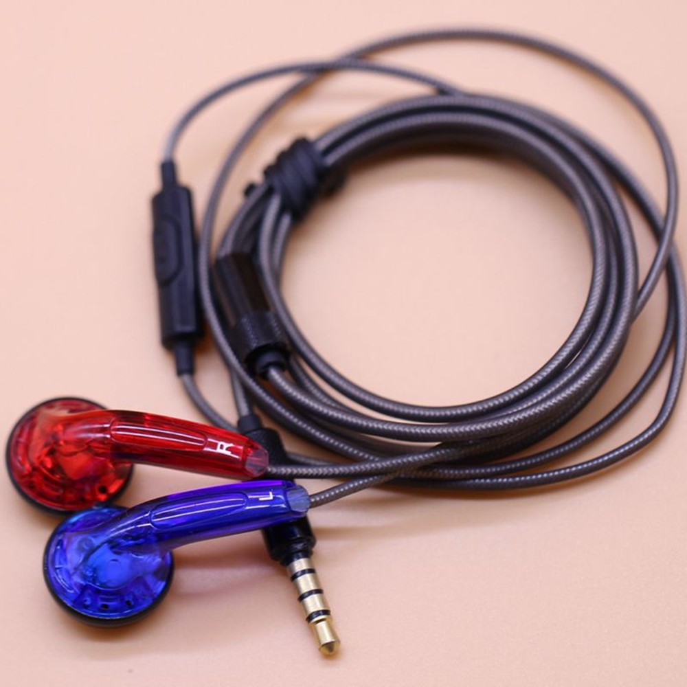 Fengru DIY CMX500 Heavy Bass หูฟังหัวแบน MX500 หูฟังพร้อมไมโครโฟน pk Vido หูฟัง ve monk