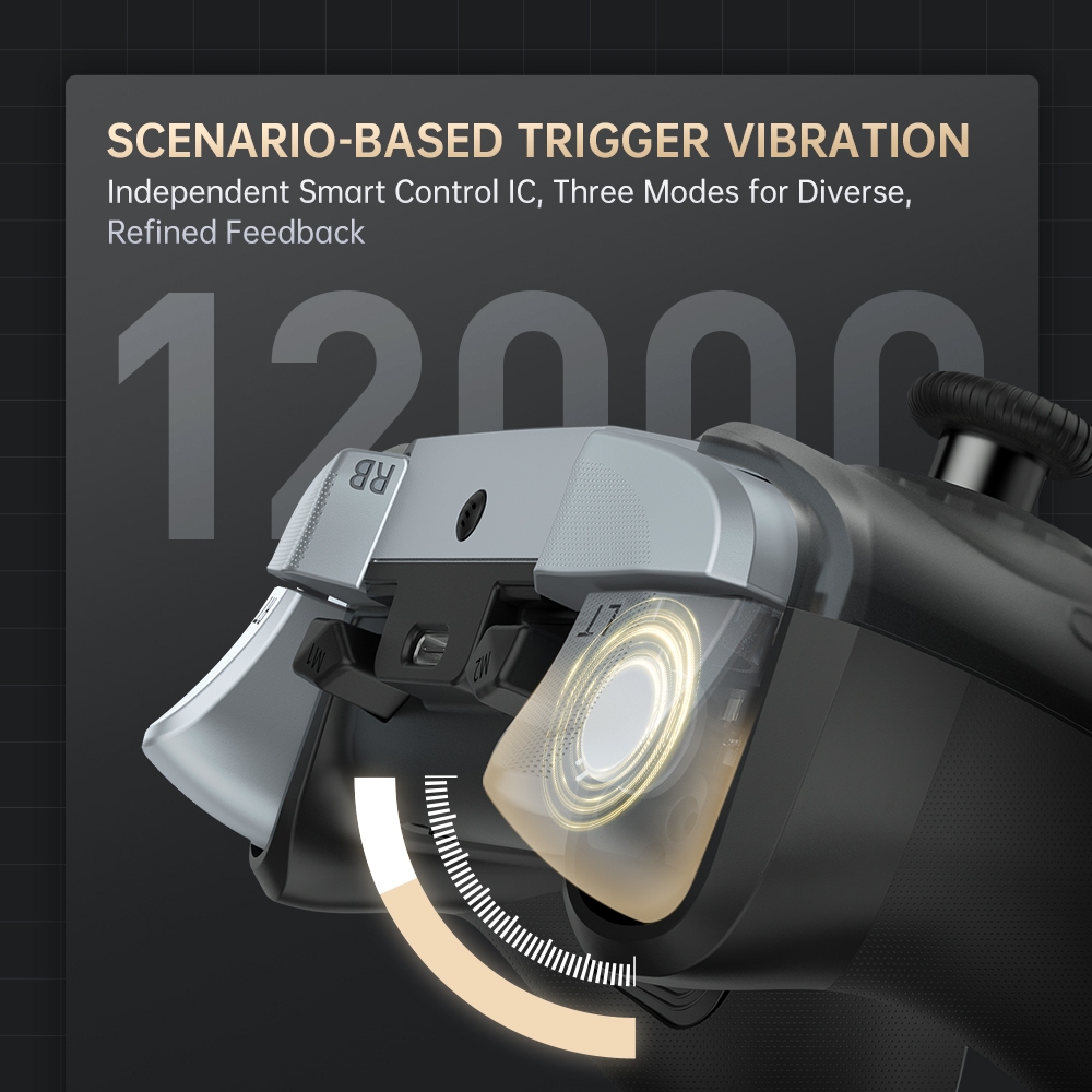 Machenike G5 Pro V2 Optical Gaming Controller Optical Trigger Optical Micro Switch ความละเอียด 4K จอยสติ๊ก Hot-Swappable 1000Hz Polleling Rate RGB แสง Tri-โหมดบลูทูธGamepad