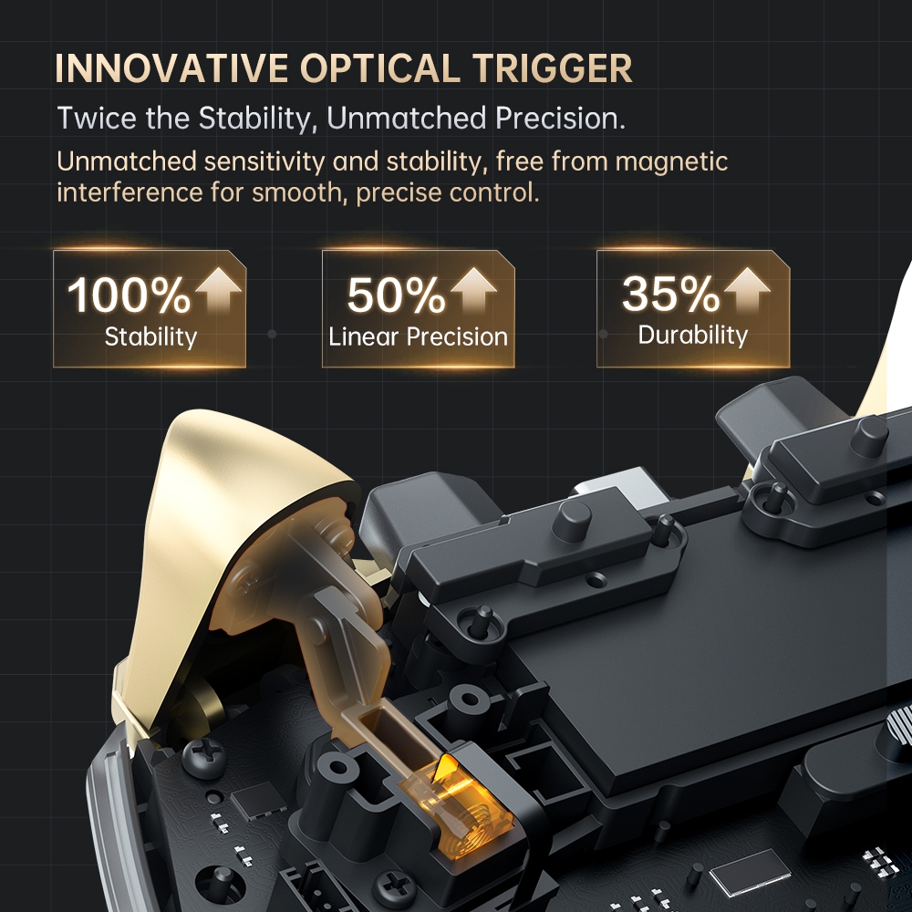 Machenike G5 Pro V2 Optical Gaming Controller Optical Trigger Optical Micro Switch ความละเอียด 4K จอยสติ๊ก Hot-Swappable 1000Hz Polleling Rate RGB แสง Tri-โหมดบลูทูธGamepad