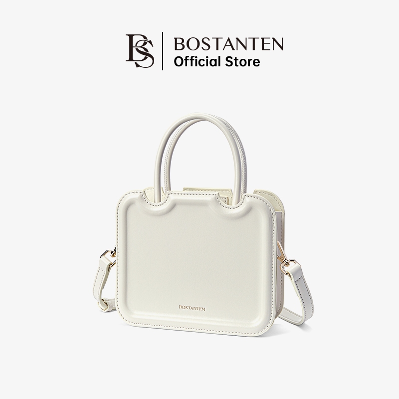 Bostanten กระเป๋าถือทรงสี่เหลี่ยมกระเป๋าสะพายไหล่สตรีความจุขนาดใหญ่