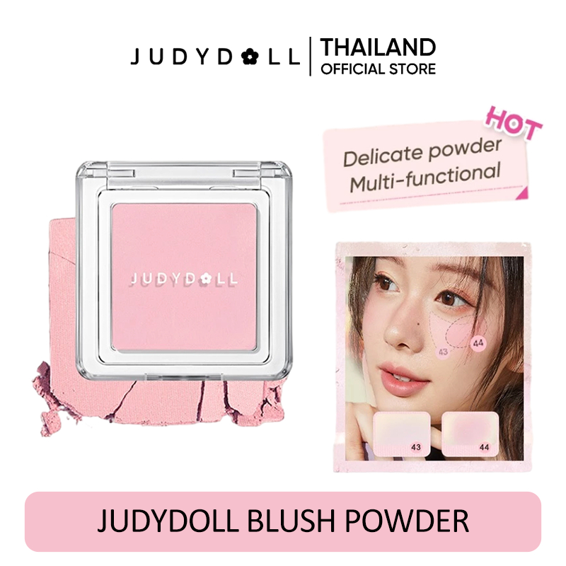 Judydoll Pretty Blush Powder Soft Shimmering Matte Powder Face Makeup Blusher Cheeks