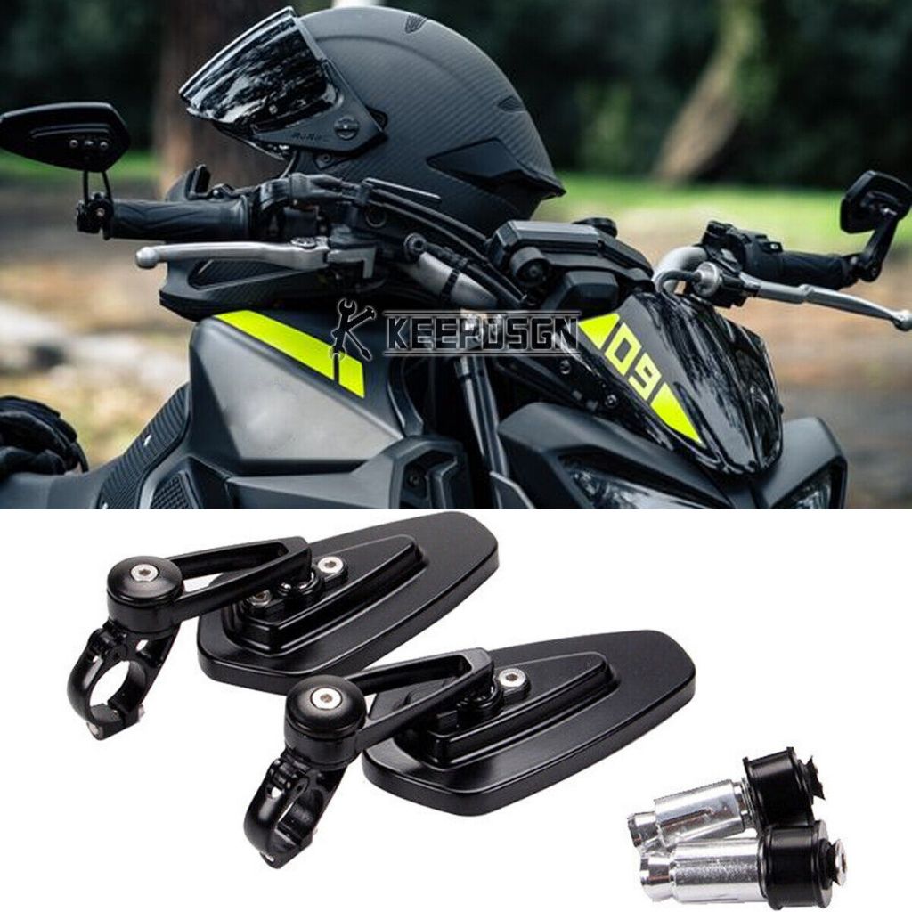 กระจกปลายแฮนด์รถจักรยานยนต์ด้านหลังสําหรับ Kawasaki Z125 pro Z650 Z750 Z800 Z900