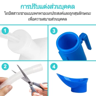 【UniHey】กระบอกฉี่ โถปัสสาวะพกพา กระบอกปัสสาวะ ชายพลาสติก 2,000ml กระโถนปัสสาวะ กรวย Urinal ใช้ซ้ําได้ คนแก่/ผู้ชาย/หญิง