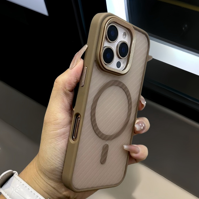 【Diamond texture/Diagonal stripes Corrugated/Matte acrylic hard case/Desert】เคส compatible for iphone 11 12 13 14 15 16 pro max case
