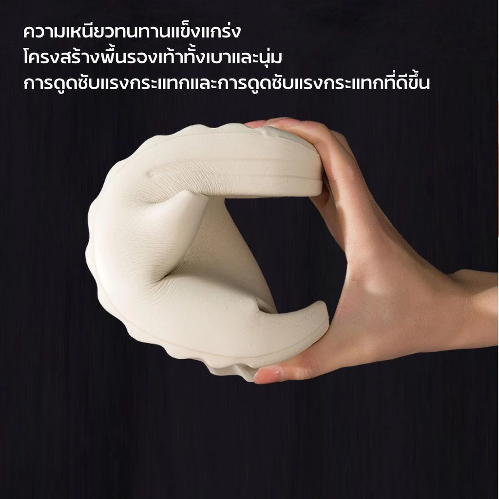 【HOT】OEING รองเท้านิ่มเหมือนเหยียบขี้ พื้นหนา กันลื่น เหมาะกับฤดู รองเท้าแตะมะพร้าว ใส่ได้ทั้งผู้หญิงผู้ชาย มี 3 สี BLX01