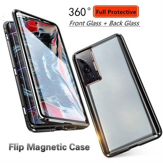 กรณีแม่เหล็กสําหรับVivo X300 Pro X200 Pro X70 Pro X80 Pro X90 Pro X100 Pro X100 Ultra X100s Pro iQOO 15 Neo 11 9 Pro 5Gด้านหน้า + ฝาหลังกระจก