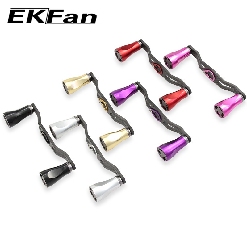 EKfan ความยาว 105 มิลลิเมตรคาร์บอนไฟเบอร์รอกตกปลาจับสําหรับ 8x5 มม.7X4 มม.abu Daiwa Shimano Baitcasting ล่อรีล