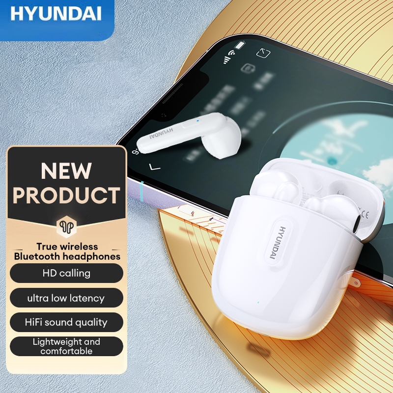 Hyundai HY-T17 หูฟังไร้สายกันน้ํา Sweatproof Touch Control บลูทูธ 5.3