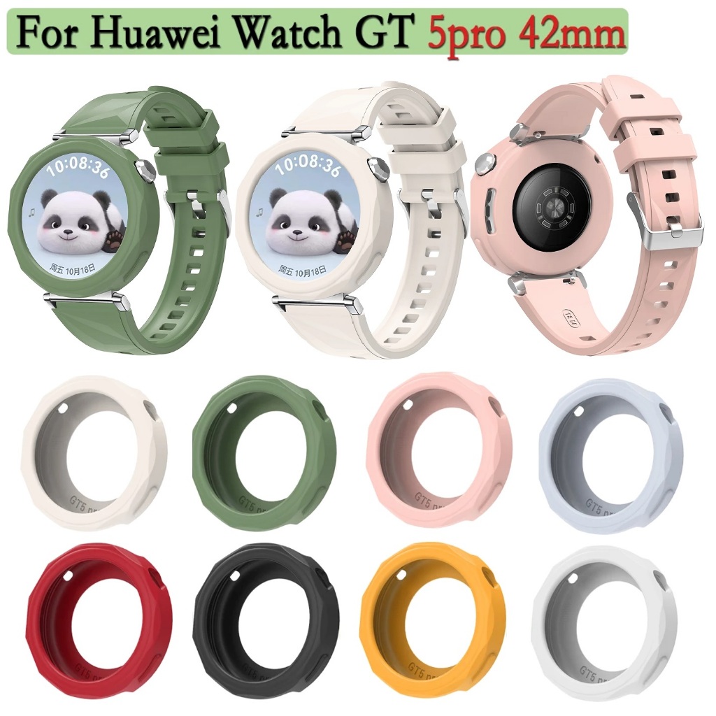 ซิลิโคนอ่อนนุ่ม Compatible For เคส huawei watch gt 5 PRO Case 42 มม.ยาง huawei gt5 PRO Case สีสัน hu