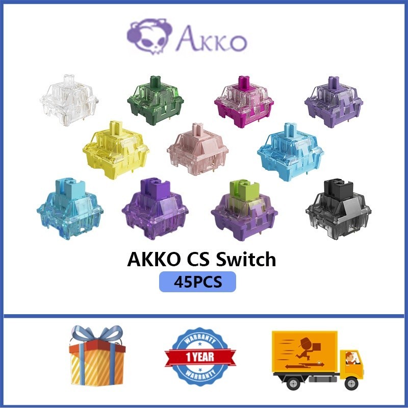 Akko V3PRO สวิตช์เชิงเส้น 3-Pin/5-Pin 45 ชิ้น