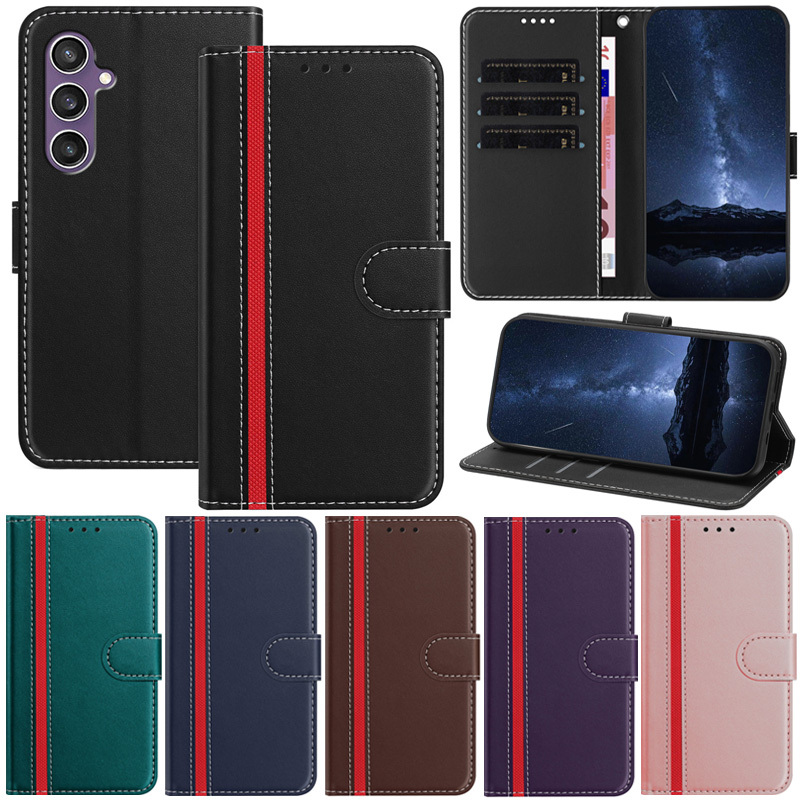 Retro สําหรับ Samsung Galaxy A55 5G A35 5G A15 5G A25 5G A53 A33 A73 M54 F54 M14 M52 M53 M33 5G A15 4G Luxury กระเป๋าสตางค์หนัง PU ฝาครอบกรณี