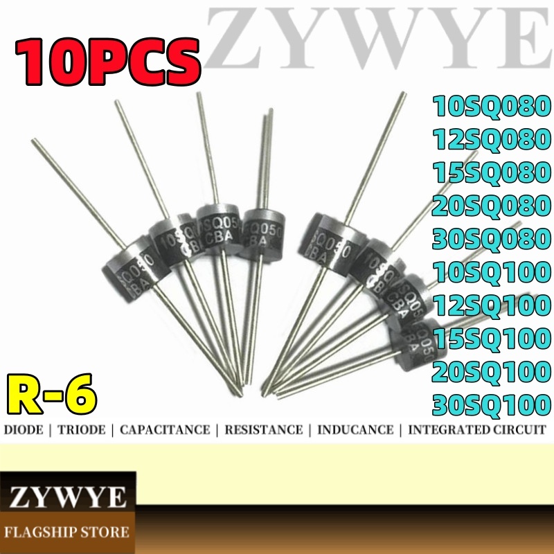 10pcs ไดโอด 10SQ080 12SQ080 15SQ080 20SQ080 30SQ080 10SQ100 12SQ100 15SQ100 20SQ100 30SQ100 R6 Shote