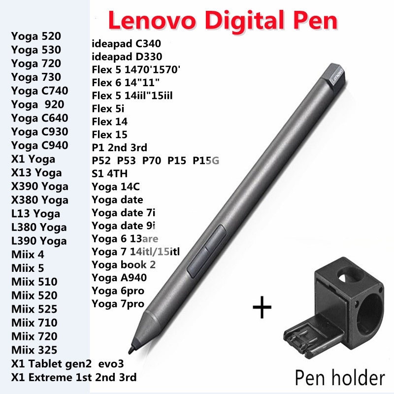 ปากกาสไตลัสเดิม Lenovo ปากกาดิจิตอลสําหรับ Lenovo Yoga Duet Lenovo Yoga 6 7 แล็ปท็อป