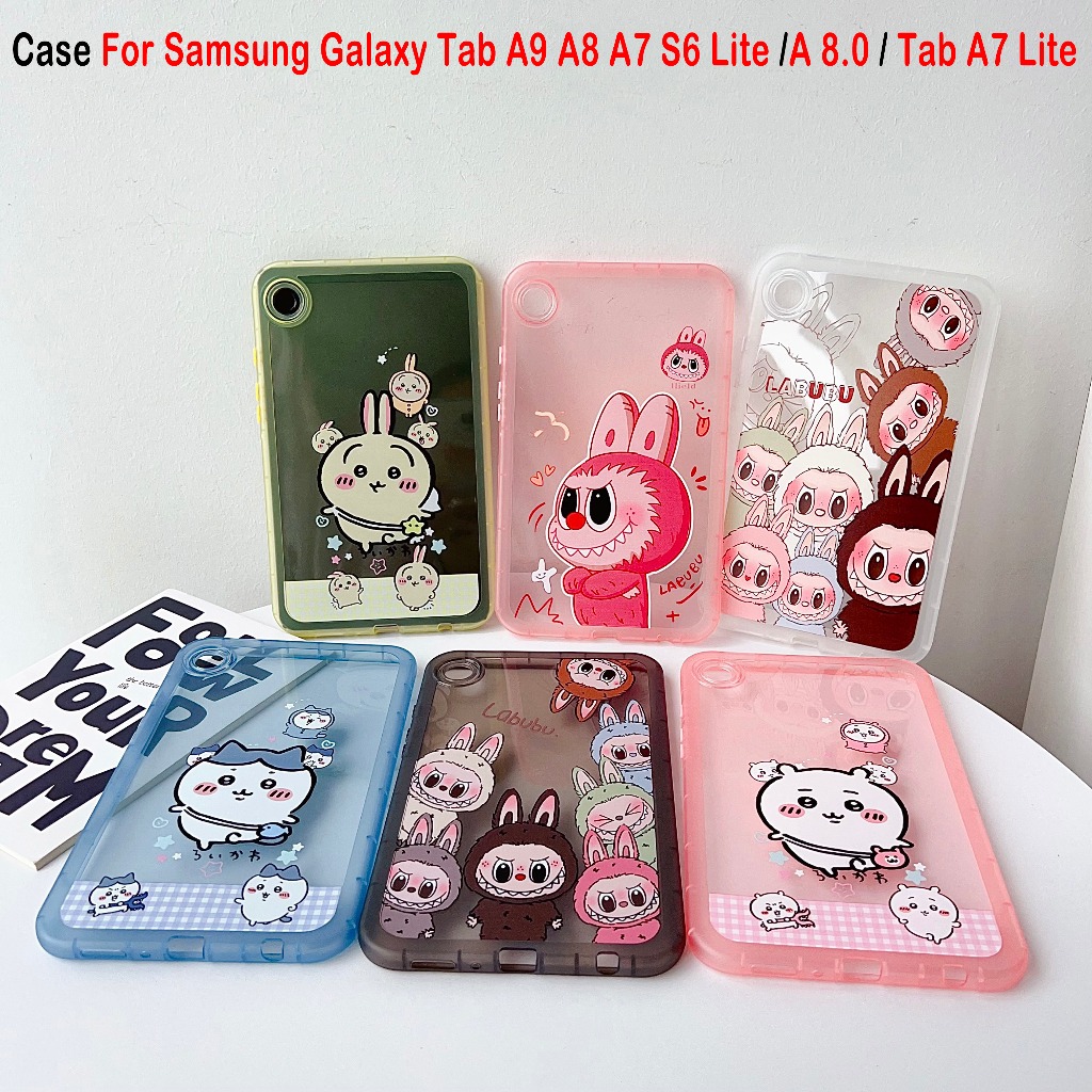 SAMSUNG สําหรับsamsung Galaxy Tab A9 + 11 A9 8.7 A8 10.5 A7 10.4 แฟชั่นการ์ตูนทาสีTPUกันกระแทกSamsung Galaxy Tab S6 Lite 10.4 A7 Lite 8.7 แท็บเล็ตป้องกันกรณี