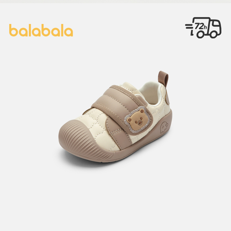 Balabala รองเท้าเด็กน่ารัก Breathable รองเท้าเด็กหญิง Treasure หญิง Treasure 2024 ใหม่ลื่น Velcro
