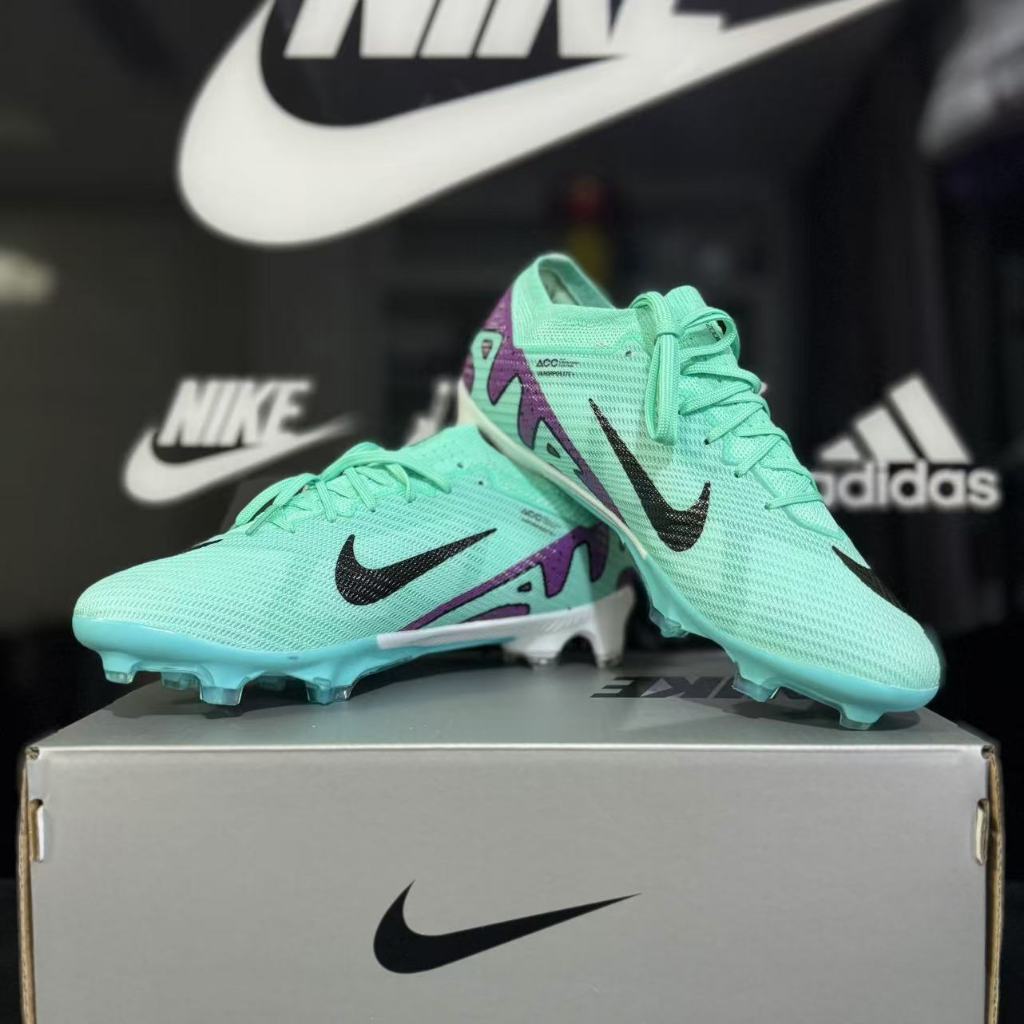 Vapor 15 Elite FG รองเท้าฟุตบอล Ronaldo Long Nail Mbappe Air Cushion AG Long Nail ไซซ์:37-45