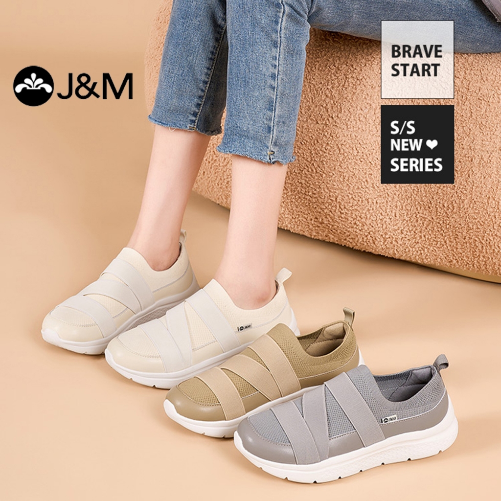Joy&Mario รองเท้าผ้าใบผู้หญิง ผ้าระบายอากาศ รองเท้าเดินสบาย น้ำหนักเบา