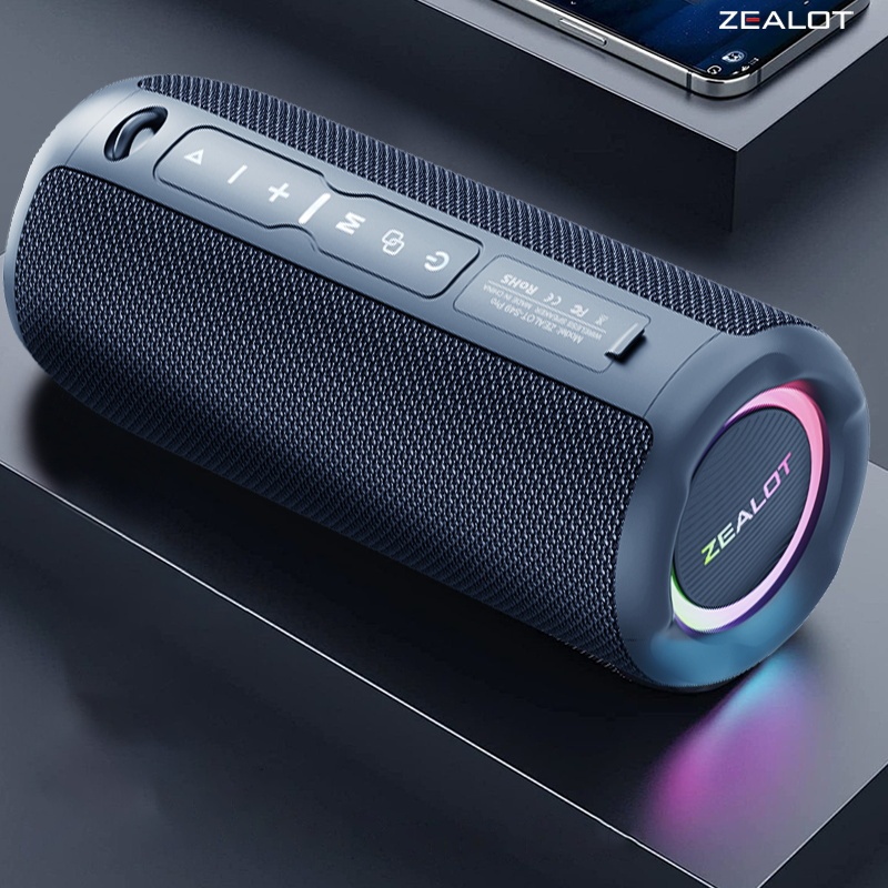 ZEALOT S49Pro ลําโพงบลูทูธแบบพกพากันน้ํา 20W 3000mAh 4Ω | ลําโพงไร้สายพร้อมการโทรแบบแฮนด์ฟรีเบสที่ร่