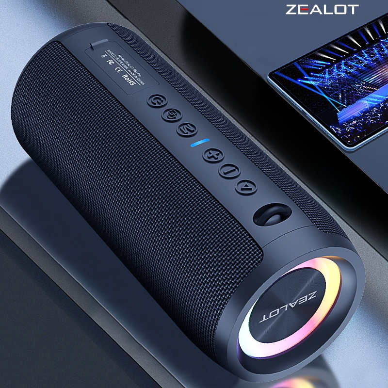 ZEALOT S51Pro 40W ลําโพงบลูทูธพกพากําลังสูง 5200mAh แบตเตอรี่ IPX6 กันน้ํา 4Ω Bass Boosted เสียงสําหรับ Outdoor Travel Party Beach Camping คอมพิวเตอร์ลําโพงไร้สาย - รูปที่ 5