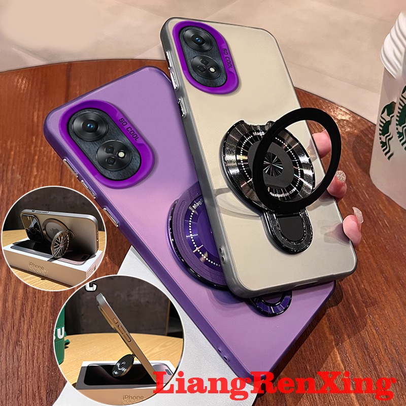 FOR เคส Case สำหรับ OPPO Reno 8T 4G Reno 8T 5G OPPO A58 5G A78 4G โทรศัพท์ Case ฮาร์ดเคส TPU ป้องกันเรียบกันกระแทกปกการออกแบบใหม่ความงามไร้สายแม่เหล็กกับผู้ถือน่ารัก CYMSZJ01
