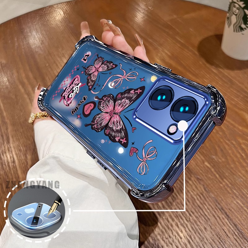 สําหรับ vivo Y03 Y18 Y27 4G สี่มุมซิลิโคน anti drop รูปที่ 3