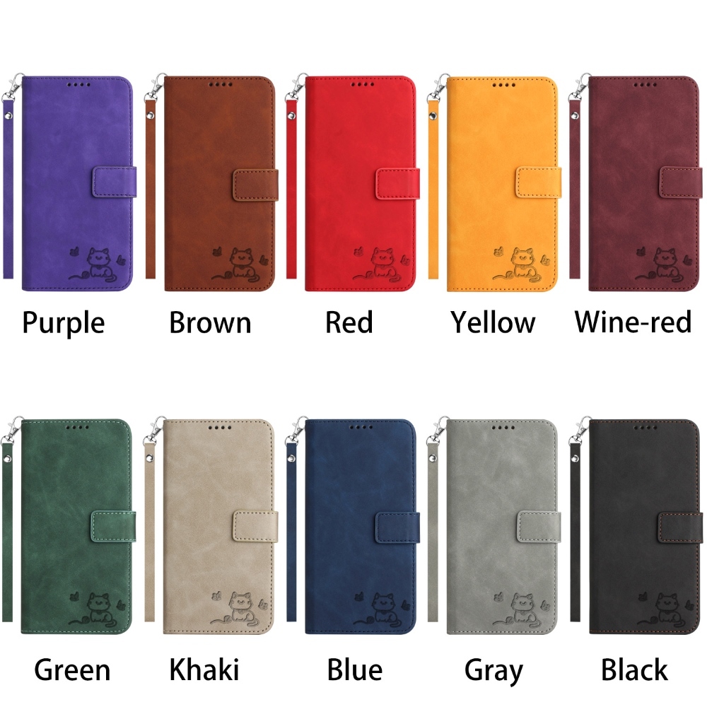 เคสหนังแบบฝาพับสําหรับ iPhone 16 15 Pro Max Plus Wallet Card Slot Skin Feel Stand Case